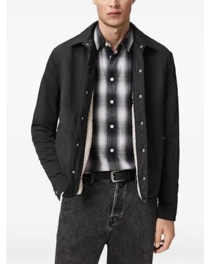 AllSaints Longhaul Buttoned Shirt Jacket - Black