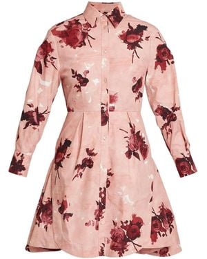 Erdem Hemdkleid Mit Blumen-Print - Pink