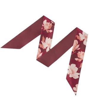 Furla Metropolis Floral-Print Scarf - Rosso