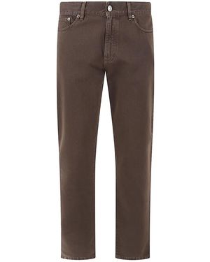 ZEGNA Roccia Five-Pocket Trousers - Brown