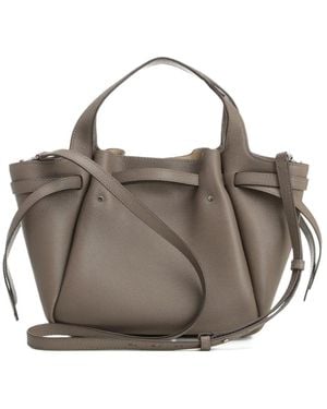 Tory Burch Romy Drawstring Satchel Bag - Grey