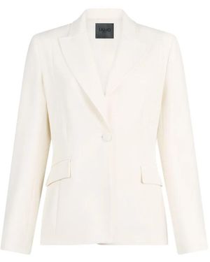 Liu Jo Flap-Pockets Single-Breasted Blazer - White