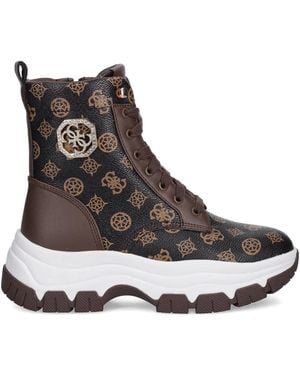 Guess Benzon 4G Peony Logo Sneakers - Black