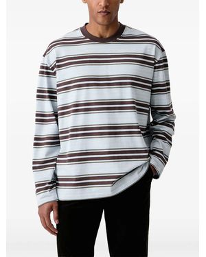 Les Deux Striped Long-Sleeve T-Shirt - Grey