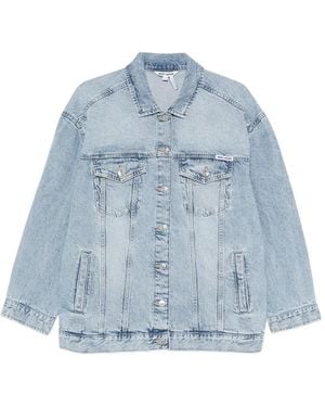 DKNY Faded-Effect Jacket - Blue