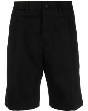 Golden Goose Tailored Shorts With Unique Patch Detail - Black