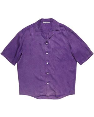 Acne Studios Faded-Effect Shirt - Purple