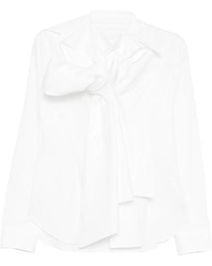 Yohji Yamamoto Tie Shirt - White