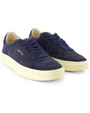 GHŌUD Logo-Embroidered Suede Sneakers - Blue