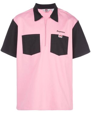 Supreme X Ben Davis Bowling Shirt - Pink