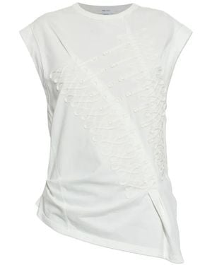 McQueen Asymmetric T-Shirt - White