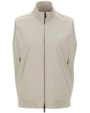 Rrd Stand-Up Collar Zip Vest - White