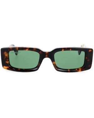 Off-White c/o Virgil Abloh Arthur Rectangle-Frame Sunglasses - Green