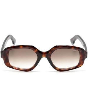 LAPIMA Elisa Geometric-Frame Glasses - Brown