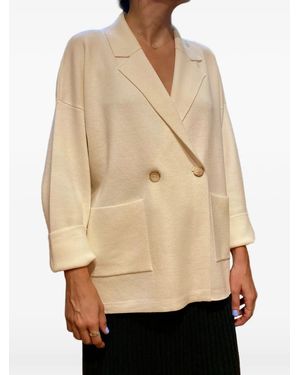 Gran Sasso Double-Breasted Blazer - Natural