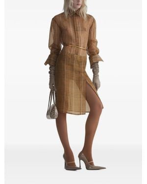 Mugler Boxy Masculine Shirt - Natural