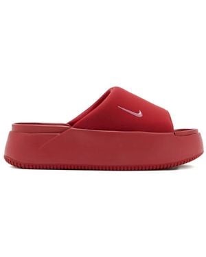 Nike Calm Elevation Slides - Red