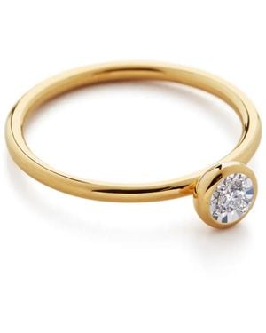 Monica Vinader Bague Solitaire - Métallisé