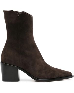 Pomme D ́Or Bottines Juliette À Bout Pointu - Marron