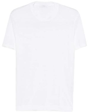Fedeli T-Shirt Mit Rundem Ausschnitt - Weiß