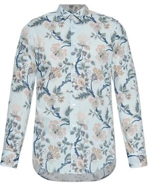 Etro Floral-Print Shirt - Blue