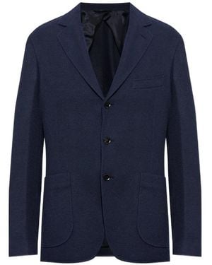 Brioni Blazer Met Enkele Rij Knopen - Blauw
