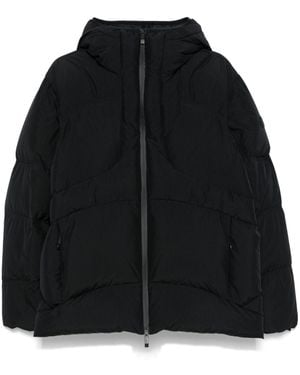 Moncler Logo-Print Puffer Jacket - Black