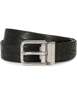 Dolce & Gabbana Cintura Con Fibbia Goffrata - Verde