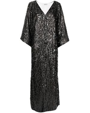 Baruni Embellished Maxi Dress - Black