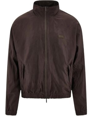 Ferragamo Zip-Up Bomber Jacket - Grey