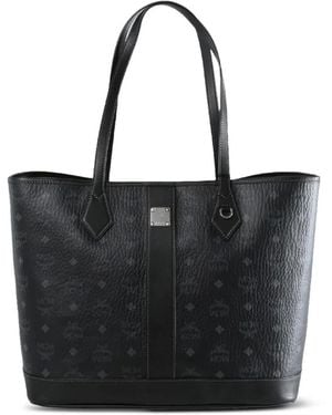 MCM Mittelgroßer New Liz Visetos Tote Bag - Schwarz