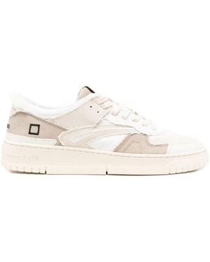 Date Torneo Fringed Panelled Trainers - Natural