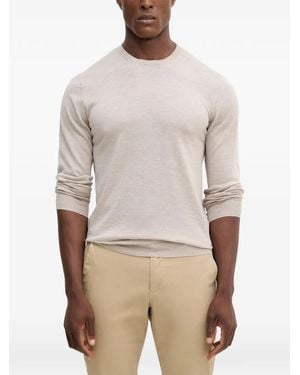 Hackett Crew-Neck Jumper - Natural