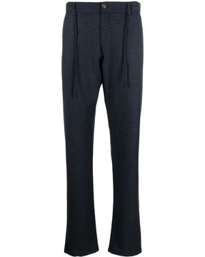 Canali Drawstring-Waist Chinos - Blue