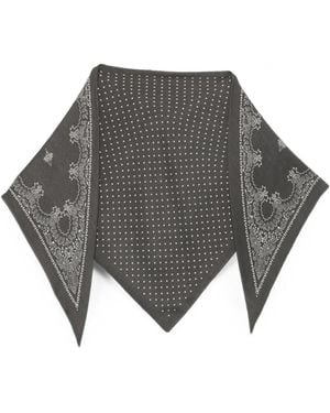 Destin Sciarpa Con Stampa Paisley - Grigio