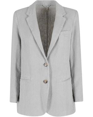 Kiltie Single-Breated Blazer - Grey