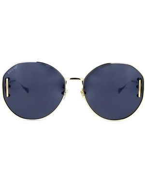 Gucci Round-Frame Sunglasses - Blue