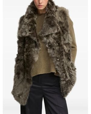 Yves Salomon Toscana Lambskin Jacket - Black
