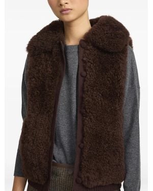 Yves Salomon Cashmere Gilet - ブラック