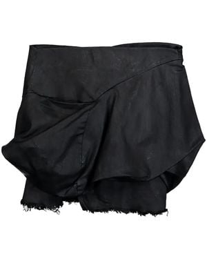 Rick Owens Draped Mini Skirt - Black