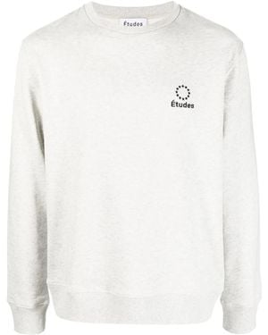 Etudes Studio Felpa Con Ricamo - Grigio