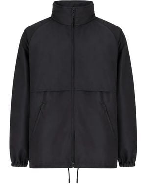 Saint Laurent Raglan-Sleeve Hooded Windbreaker - Blue