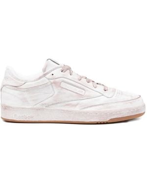 Reebok Club C 85 Vintage Distressed-Finish Trainers - White