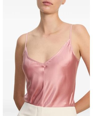 Veronica Beard V-Neck Camisole - Pink