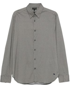 Emporio Armani Cotton Blend Shirt - Grey