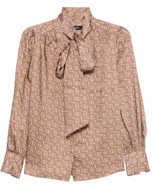 Ralph Lauren Klaryce Long-Sleeve Blouse - Natural