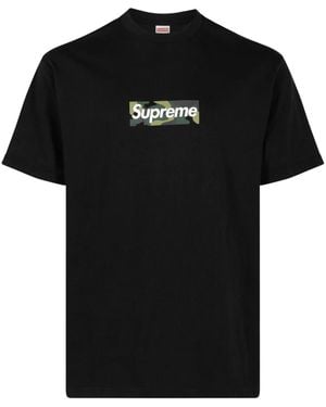 Supreme Box Logo Cotton T-Shirt - Black