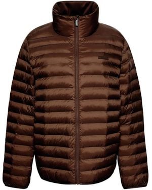 Calvin Klein Veste À Fermeture Zippée - Marron