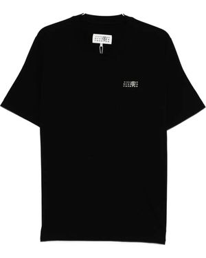 MM6 by Maison Martin Margiela Numeric Logo T-Shirt - Black
