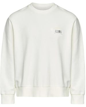 MM6 by Maison Martin Margiela Logo-Patch Sweatshirt - White